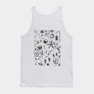 Inky Wild Flowers Tank Top